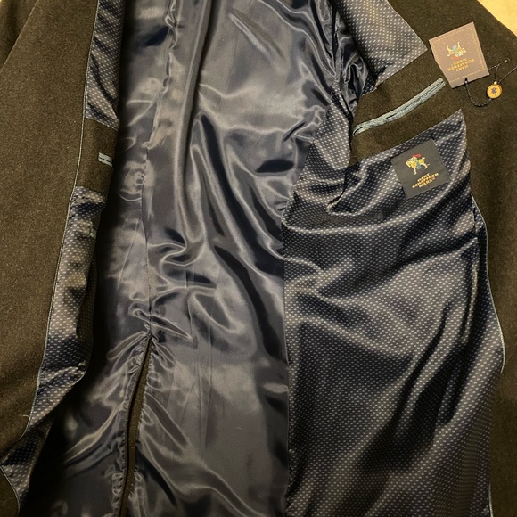 Hart Schaffner Marx Mens Wool Hanover Coat (40R) - Picture 5 of 7